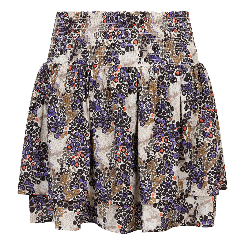 Indian Blue Jeans Leopard Ruffle Skirt