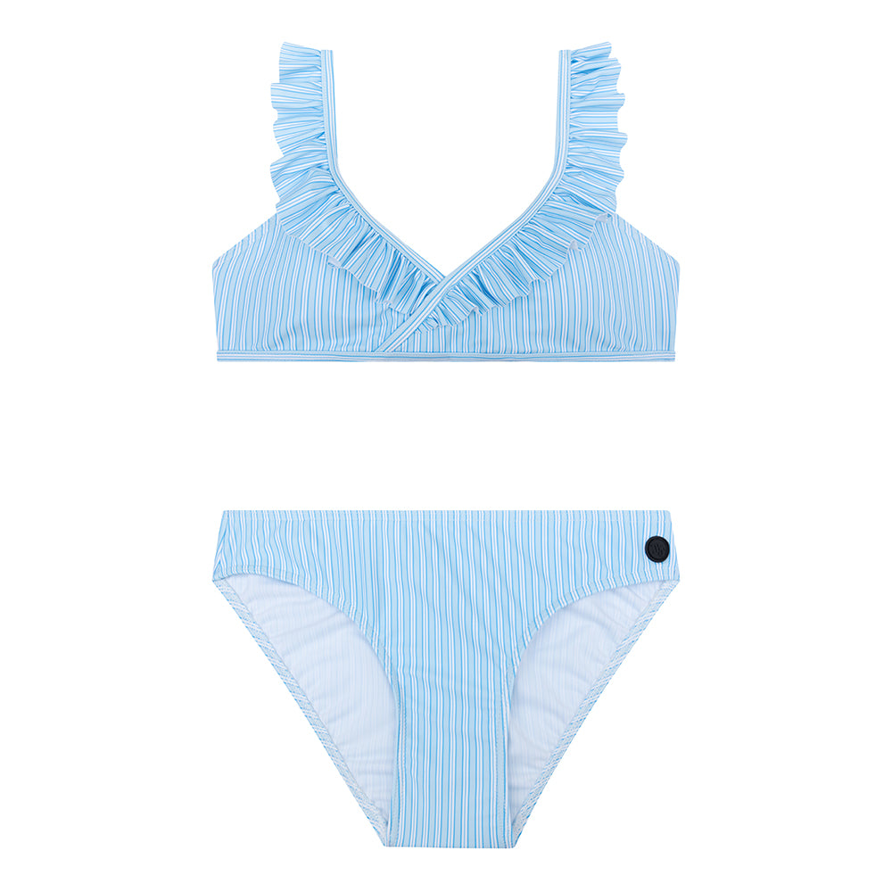 Indian Blue Jeans Bikini Ruffle Stripe