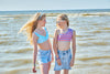 Meisjes Bikini Ruffle Stripe van  in de kleur Light Blue in maat 176.