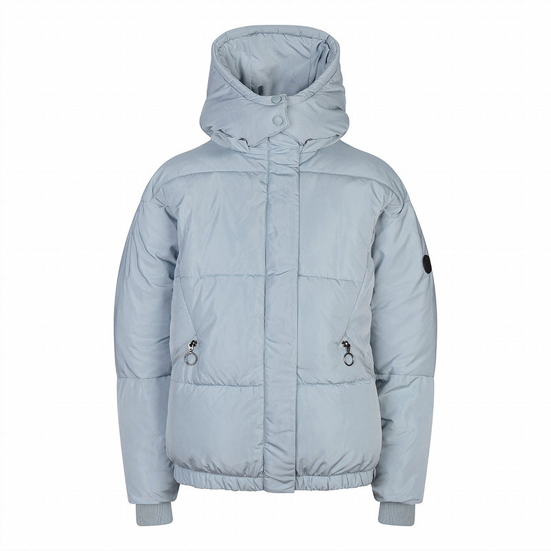 Meisjes Short Puffer Jacket van Indian Blue Jeans in de kleur Sea Green in maat 176.