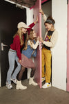 Meisjes Jeans Blue Lexi Bootcut van Indian Blue Jeans in de kleur Light Denim in maat 176.