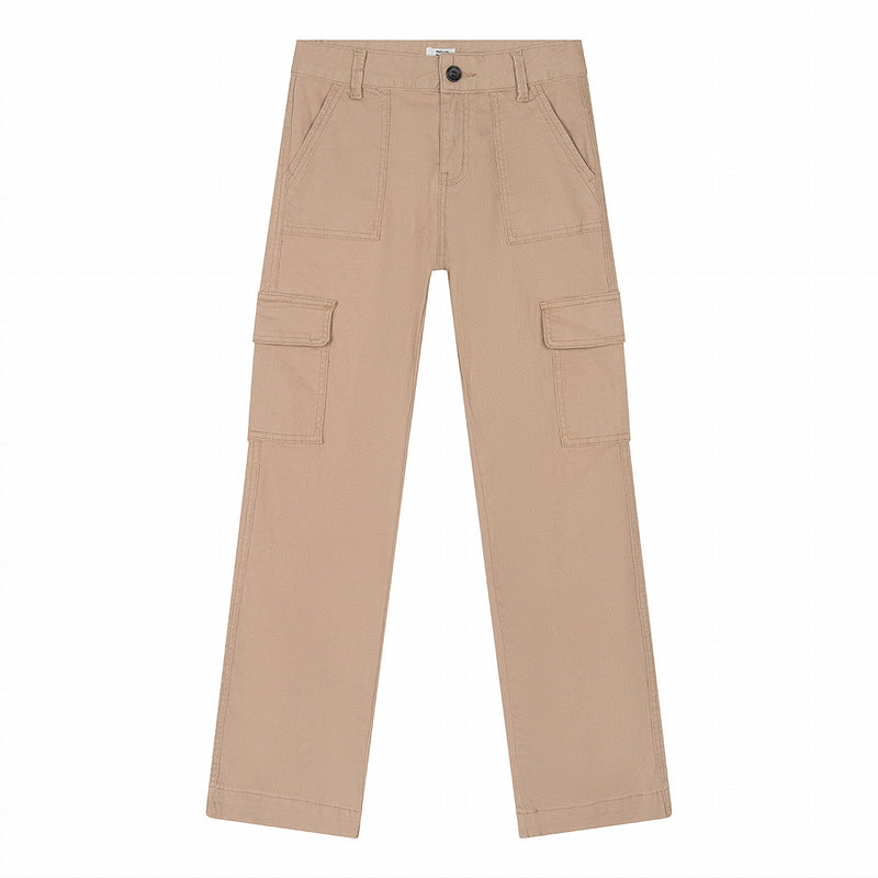 Meisjes Cargo Pants Wide Fit van Indian Blue Jeans in de kleur Sand Caramel in maat 176.
