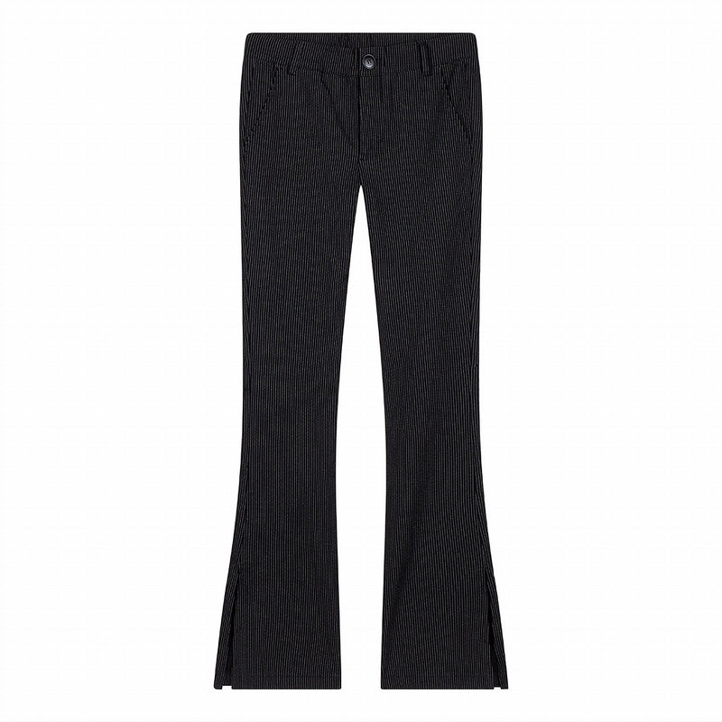 Meisjes Flare Pants Pinstripe van Indian Blue Jeans in de kleur Black in maat 176.