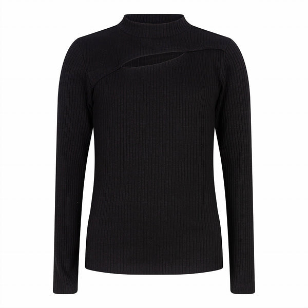 Meisjes Long Sleeve Chest Opening van Indian Blue Jeans in de kleur Black in maat 176.