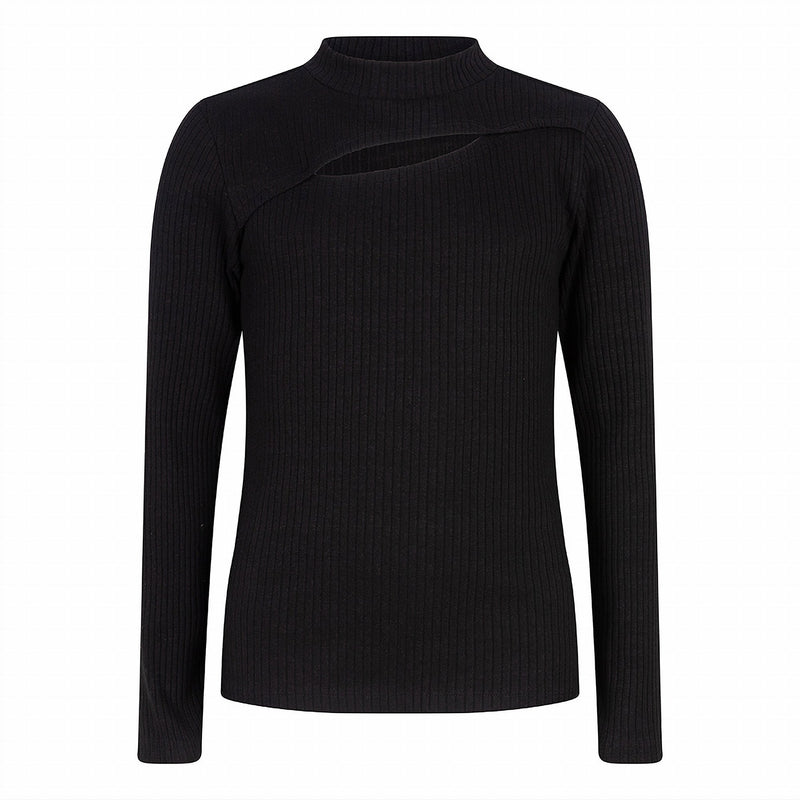 Meisjes Long Sleeve Chest Opening van Indian Blue Jeans in de kleur Black in maat 176.