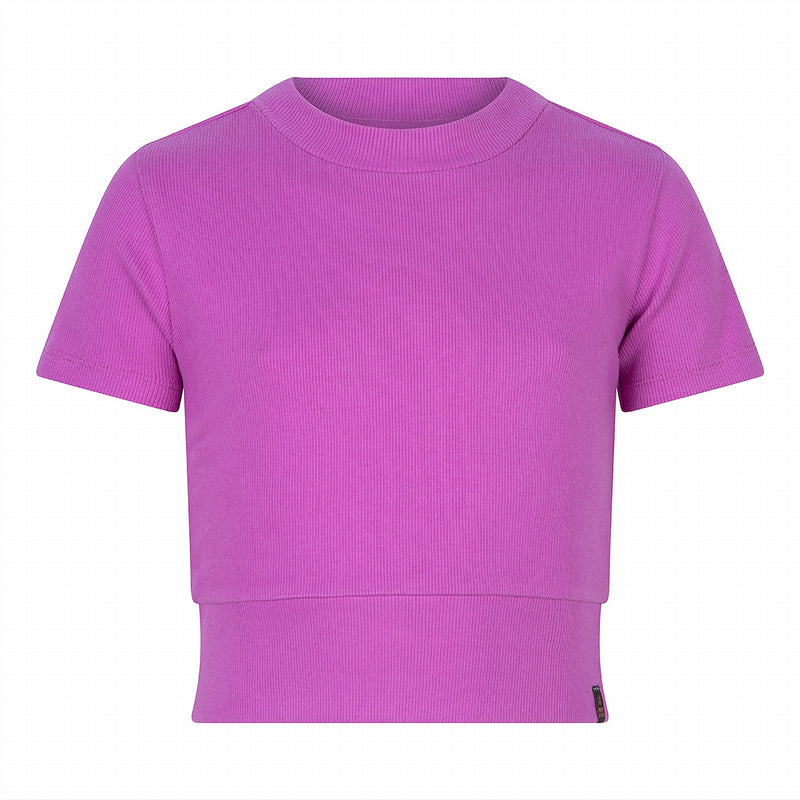 Meisjes SS Cropped Turtle Neck van Indian Blue Jeans in de kleur Winter Violet in maat 176.