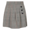 Meisjes Checked Pleated Skirt van Indian Blue Jeans in de kleur Black in maat 176.