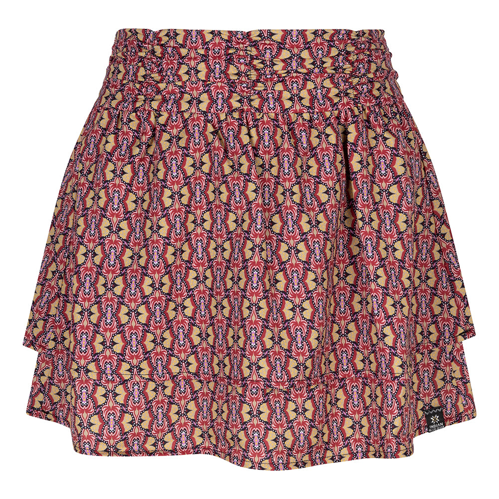 Indian Blue Jeans Skirt Fancy AOP
