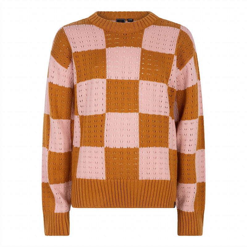 Meisjes Knitwear Block van Indian Blue Jeans in de kleur Pale Dessert in maat 176.