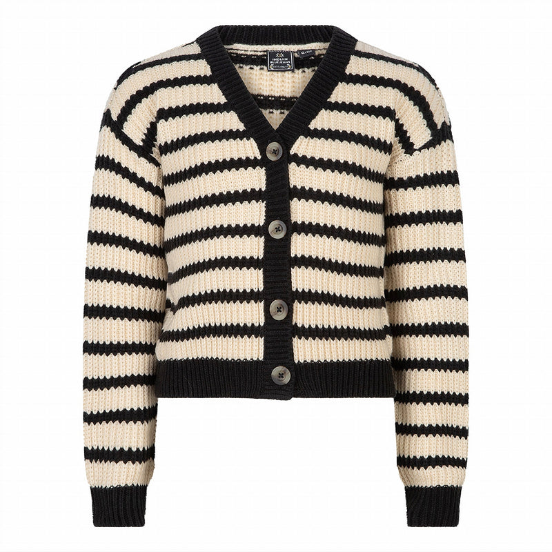 Meisjes Knitwear Heavy Cardigan van  in de kleur Sandshell in maat 176.