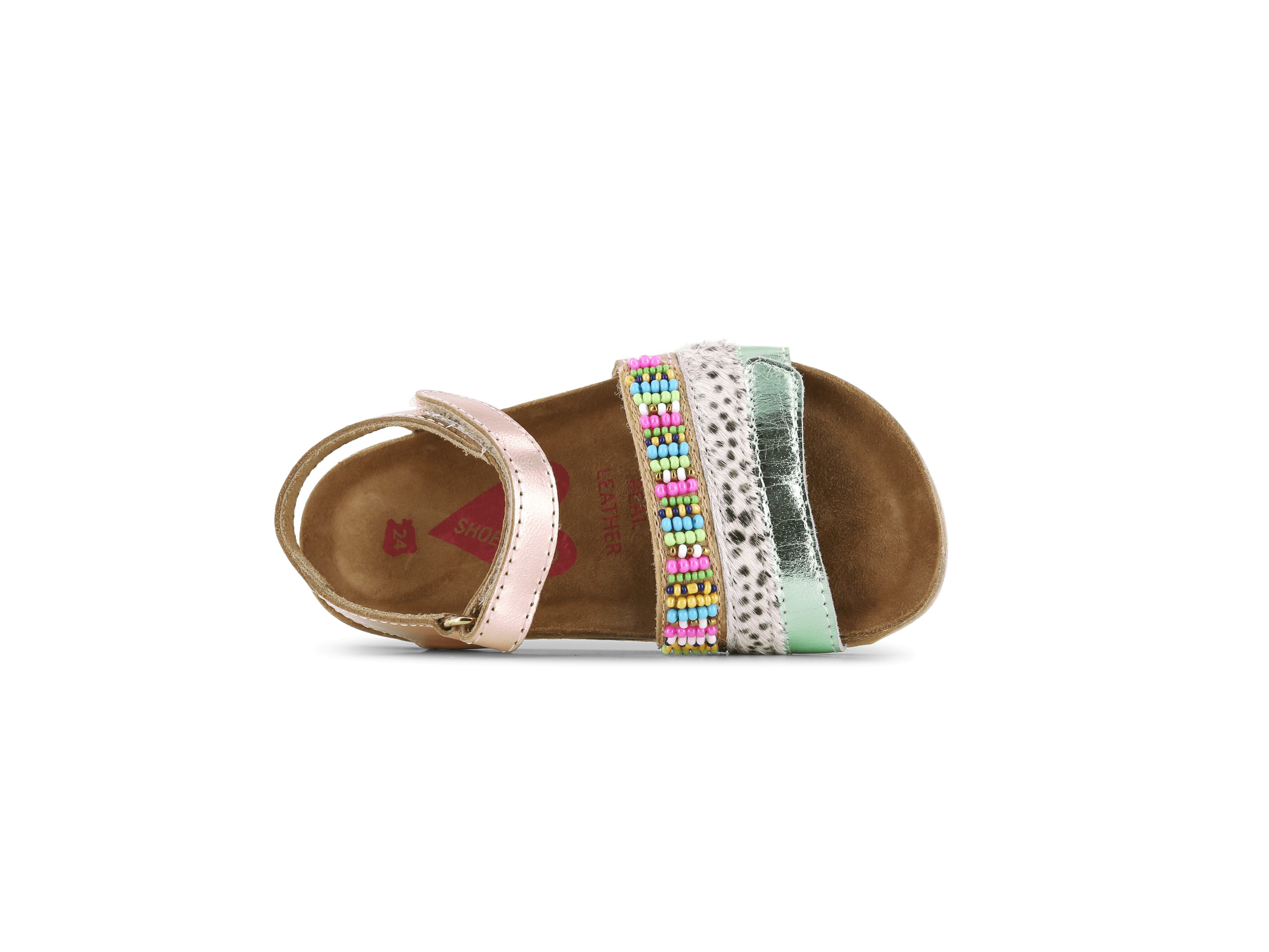 Shoesme Metallic roze Sandaal multistraps