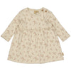 Meisjes Dress JACKLYNLNBW24 van Levv Newborn in de kleur AOP White Flower in maat 80.