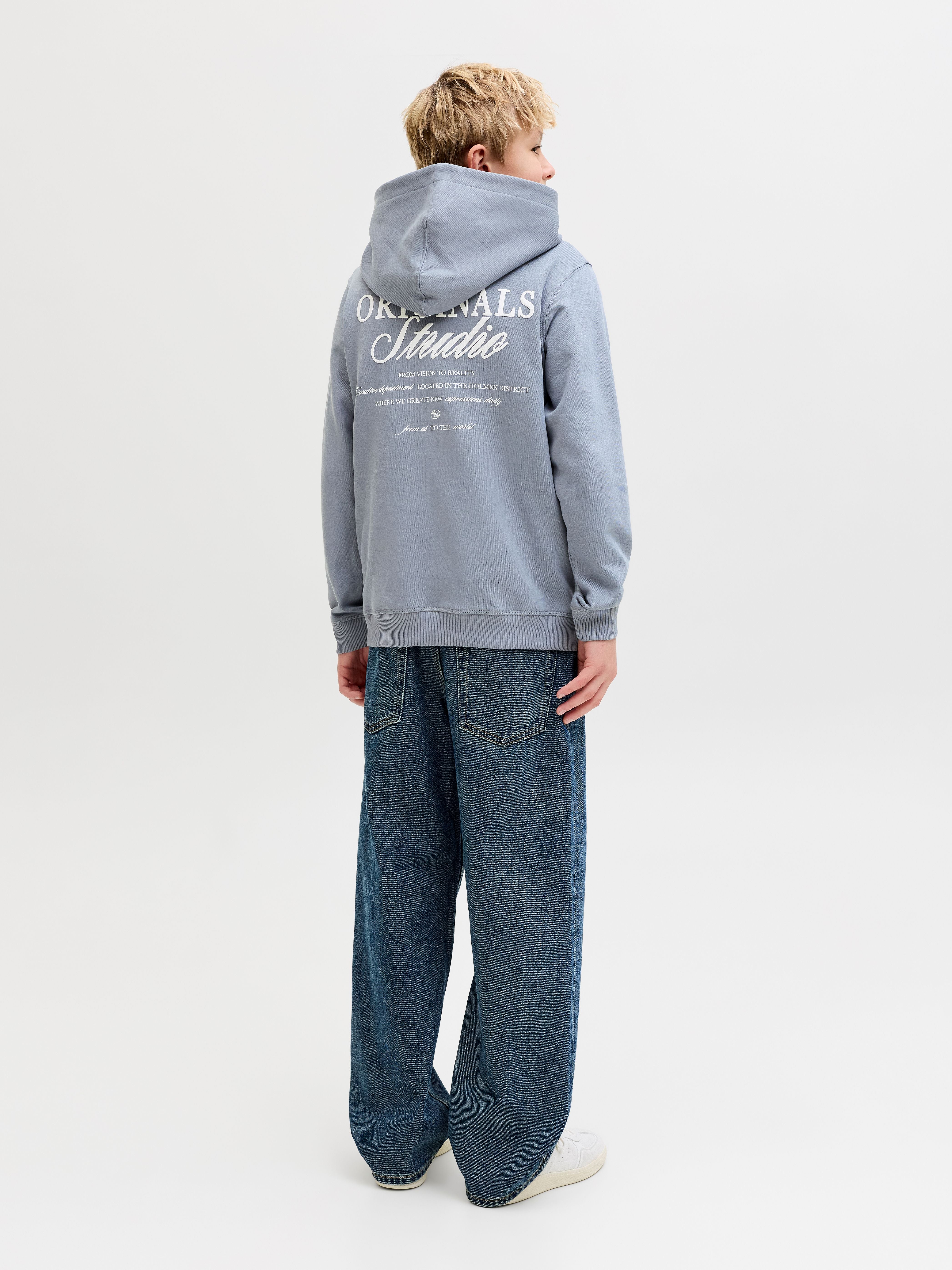 Jack & Jones Junior JORNORREBRO TYPO BACK SWEAT HOOD SN JNR