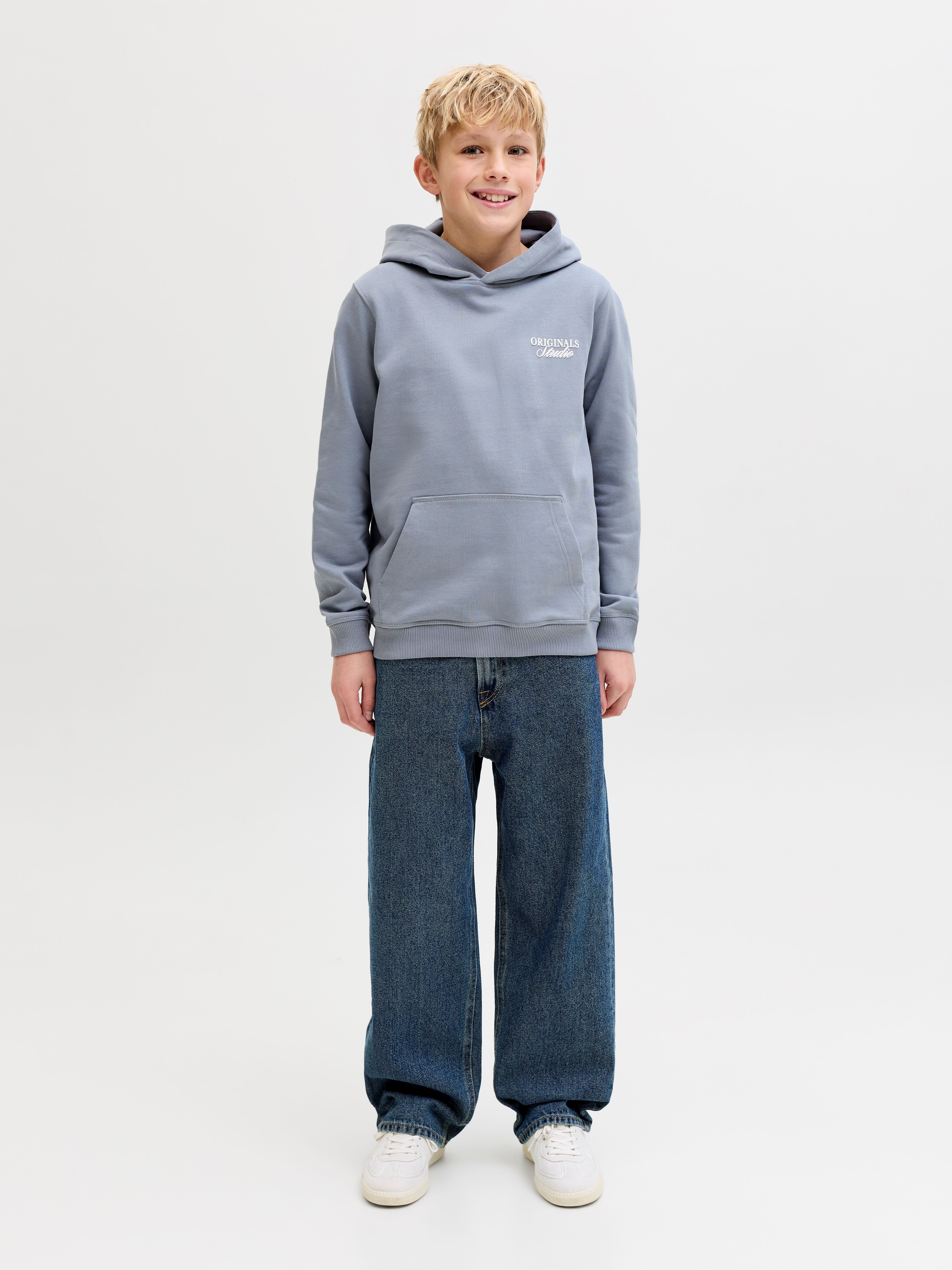 Jack & Jones Junior JORNORREBRO TYPO BACK SWEAT HOOD SN JNR