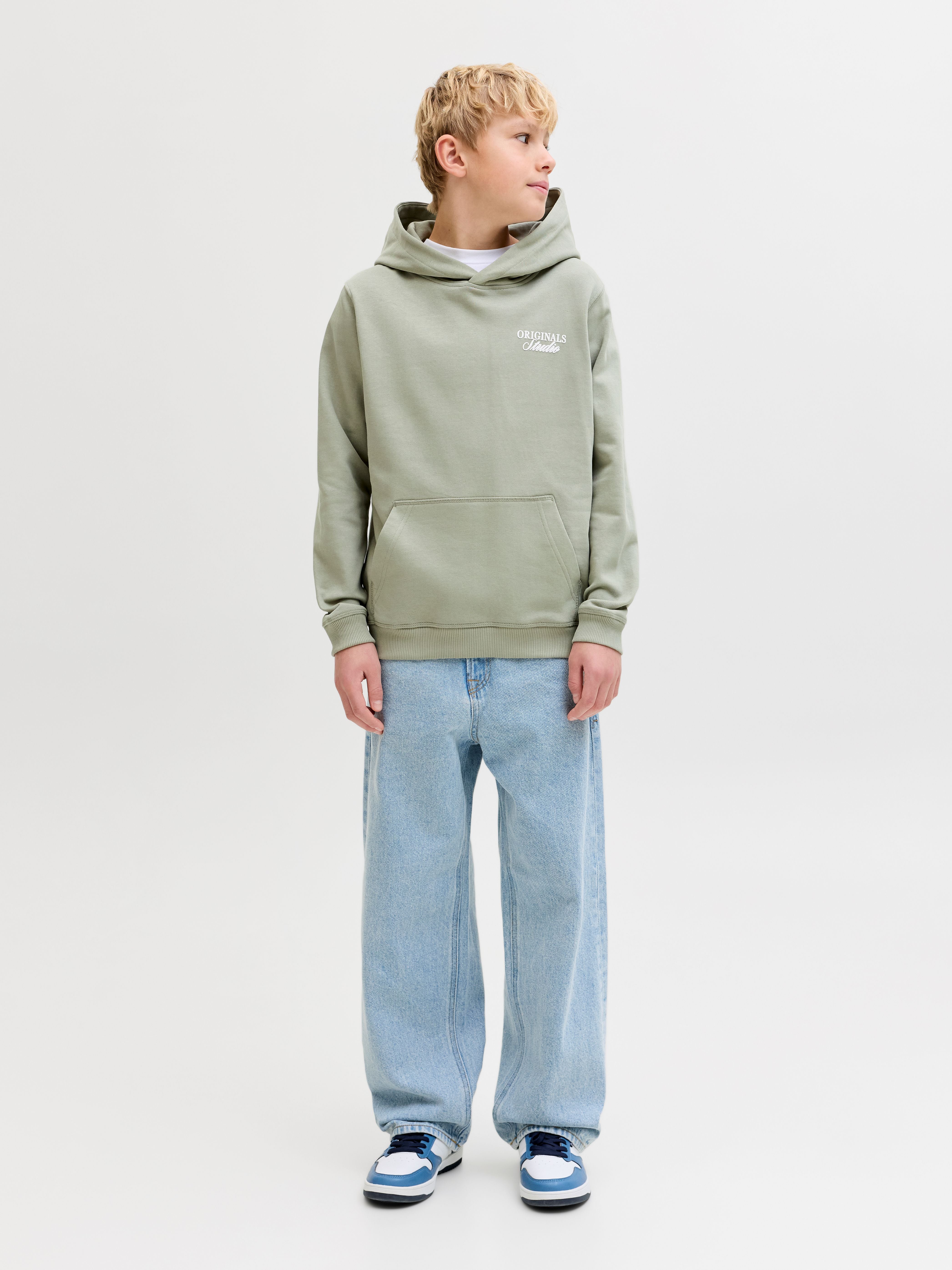 Jack & Jones Junior JORNORREBRO TYPO BACK SWEAT HOOD SN JNR