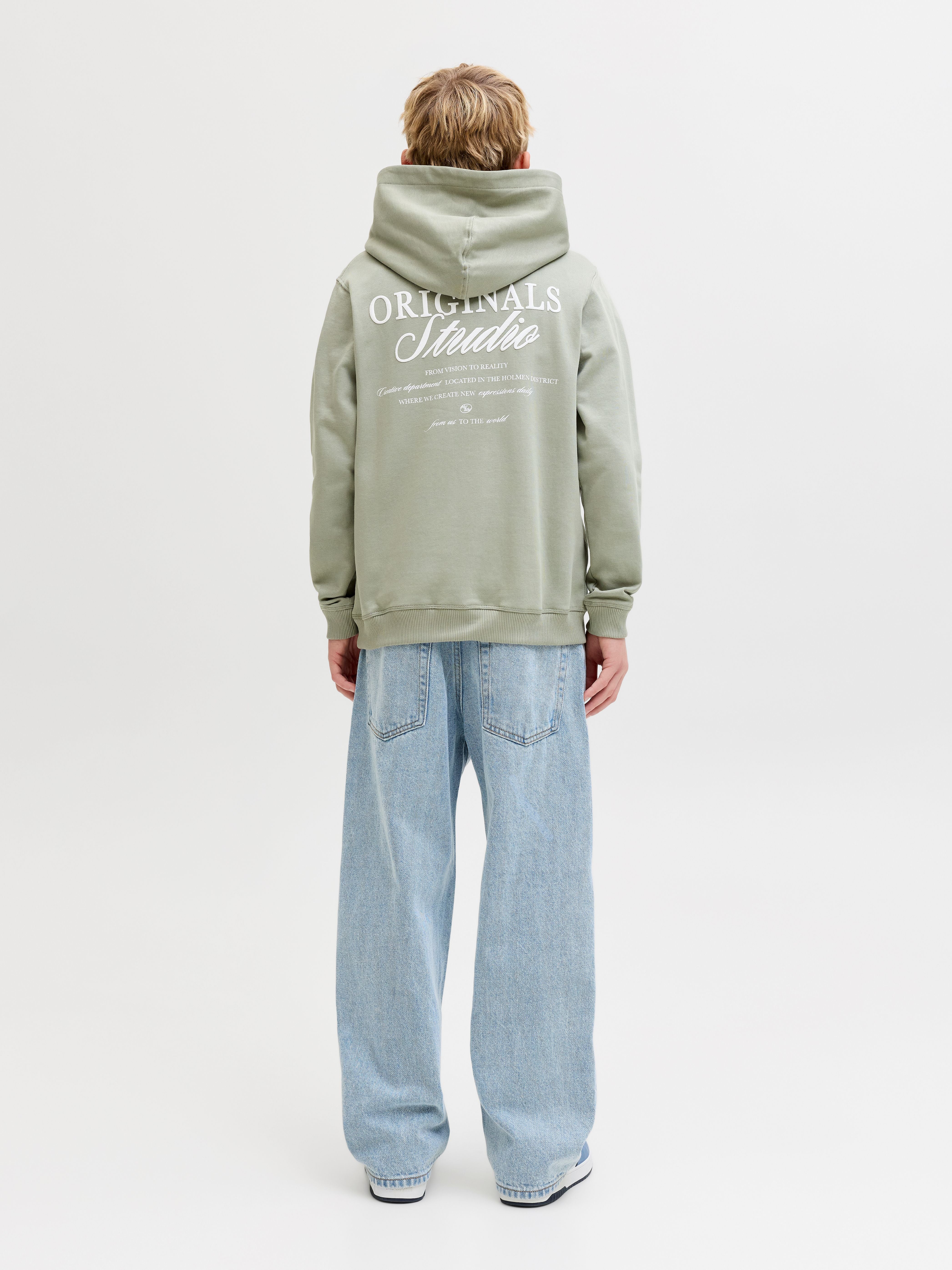 Jack & Jones Junior JORNORREBRO TYPO BACK SWEAT HOOD SN JNR