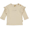 Meisjes Longsleeve JAICEYLNBW24 van Levv Newborn in de kleur White Cream in maat 80.