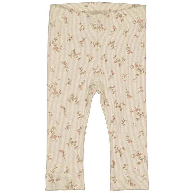Meisjes Legging JANNEKELNBW24 van Levv Newborn in de kleur AOP White Flower in maat 80.