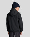 Jongens SoftShell Hooded Jacket van Lyle & Scott in de kleur Z865 Jet Black in maat 170-176.
