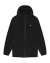 Jongens SoftShell Hooded Jacket van Lyle & Scott in de kleur Z865 Jet Black in maat 170-176.