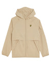 Jongens Hooded Windbreaker Jacket van Lyle & Scott in de kleur Z151 Stone in maat 170-176.