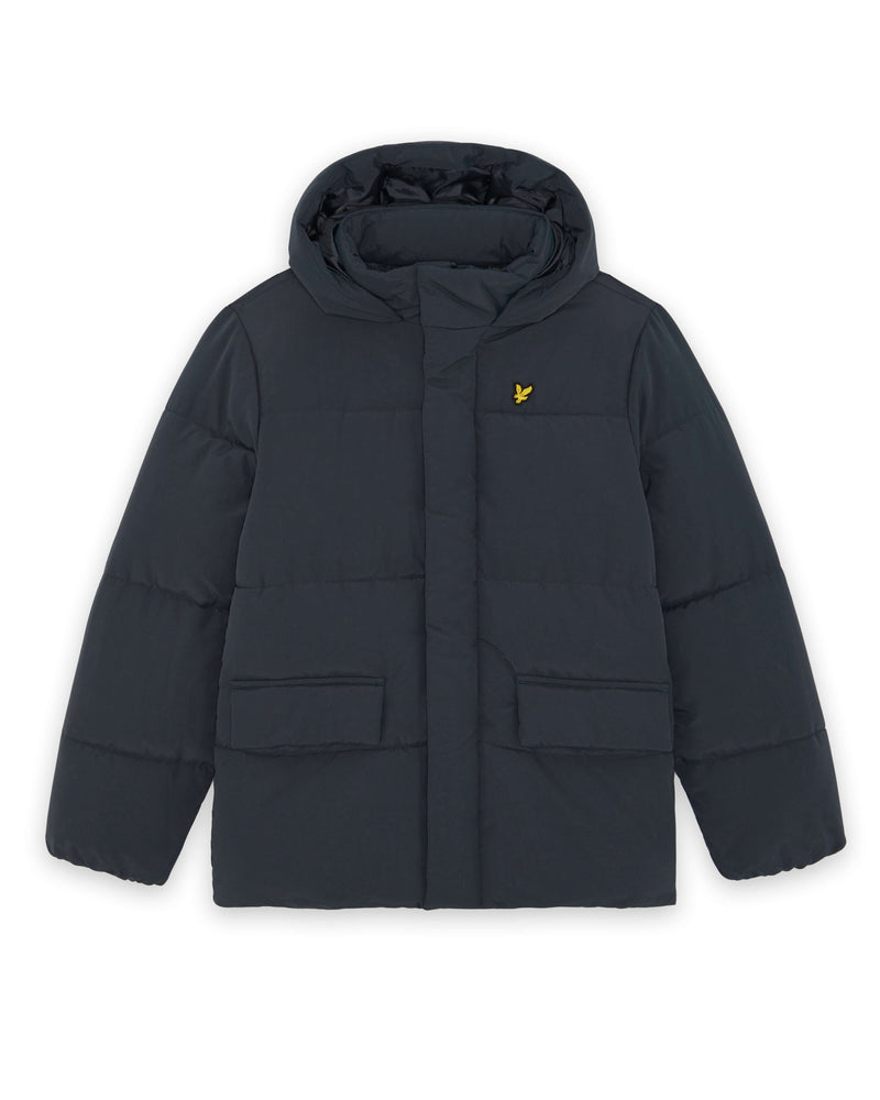 Jongens Nylon Padded Coat van Lyle & Scott in de kleur W129 Observer Grey in maat 170-176.