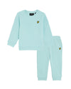 Jongens Crew Neck & Jogger Set van Lyle & Scott in de kleur X580 Future Blue in maat 92-98.