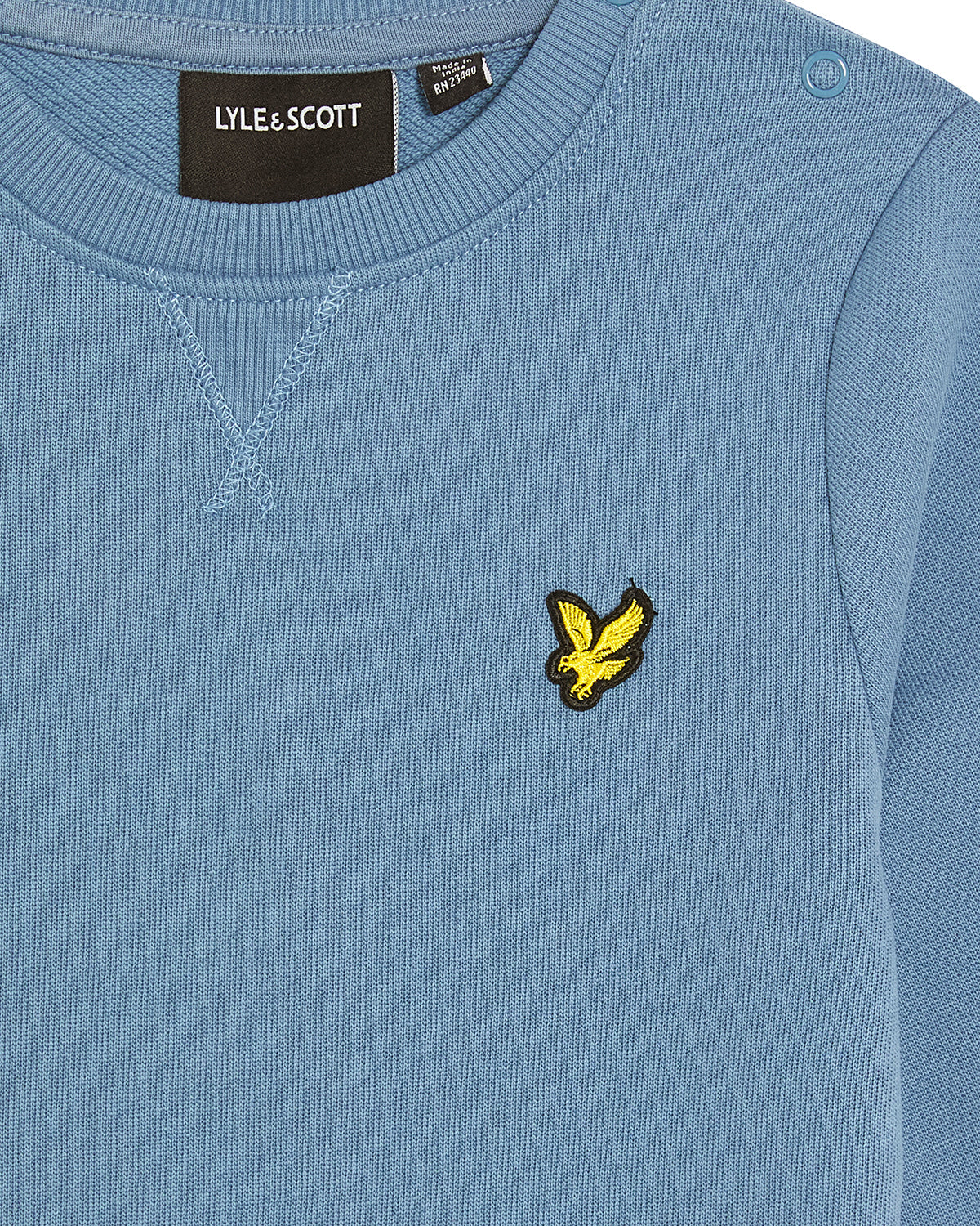 Jongens Crew Neck & Jogger Set van Lyle & Scott in de kleur X861 Ocean Sky in maat 92-98.