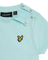Jongens T-shirt & Short Set van Lyle & Scott in de kleur X580 Future Blue in maat 92-98.