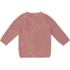 Meisjes Knit Cardigan Ruffle van Klein Baby in de kleur Dusty Rose in maat 74.