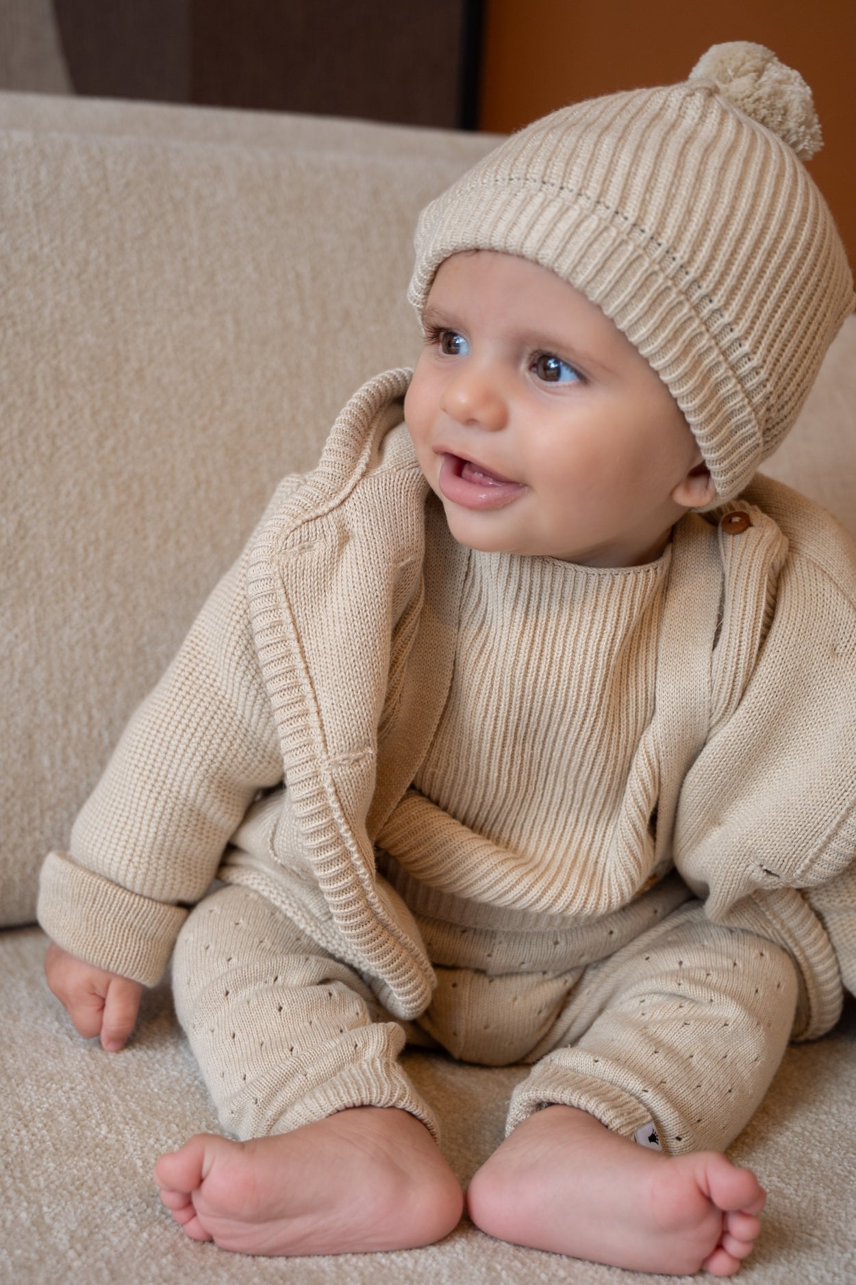 Jongens Knit Jacket van Klein Baby in de kleur Ancient Scroll in maat 74.