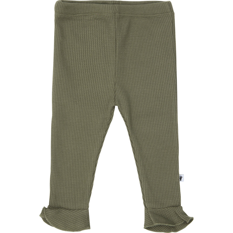 Meisjes Trouser Ruffle Waffle van Klein Baby in de kleur Beetle in maat 74.