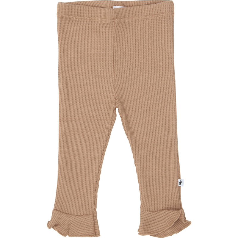Meisjes Trouser Ruffle Waffle van Klein Baby in de kleur Burro in maat 74.