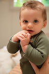 Jongens Jumpsuit Waffle van Klein Baby in de kleur Beetle in maat 68.