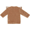 Meisjes Cardigan Ruffle Velours van Klein Baby in de kleur Burro in maat 74.