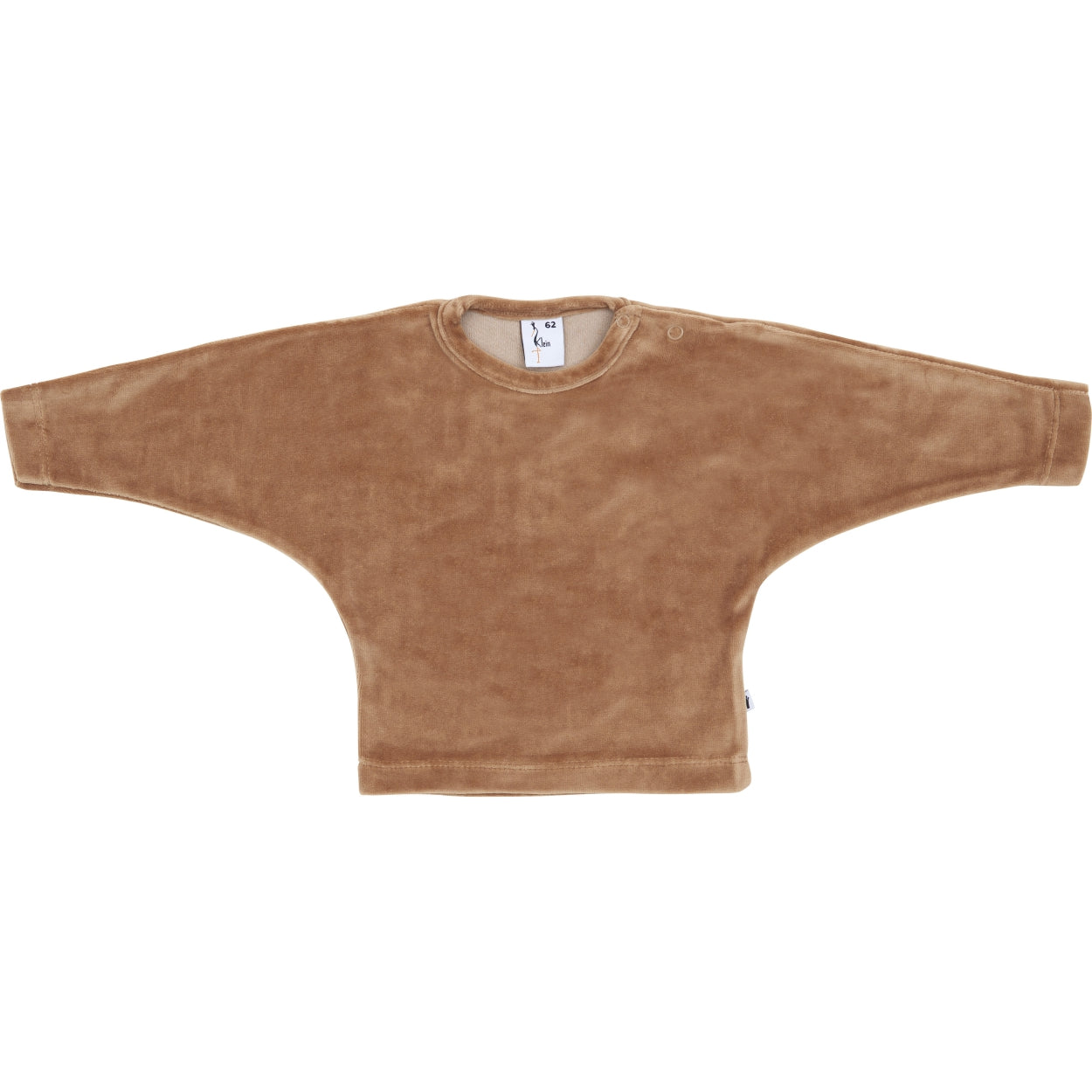 Jongens Sweater Velours van Klein Baby in de kleur Burro in maat 74.