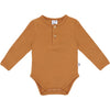Jongens Body Button van Klein Baby in de kleur Sudan Brown in maat 68.