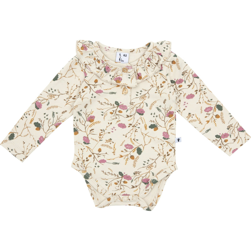Meisjes Body Ruffle van Klein Baby in de kleur AOP Flower/Acorn in maat 68.