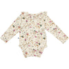 Meisjes Body Ruffle van Klein Baby in de kleur AOP Flower/Acorn in maat 68.