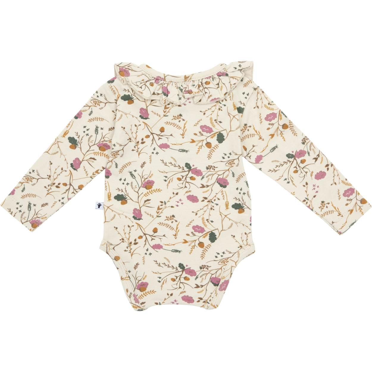 Meisjes Body Ruffle van Klein Baby in de kleur AOP Flower/Acorn in maat 68.