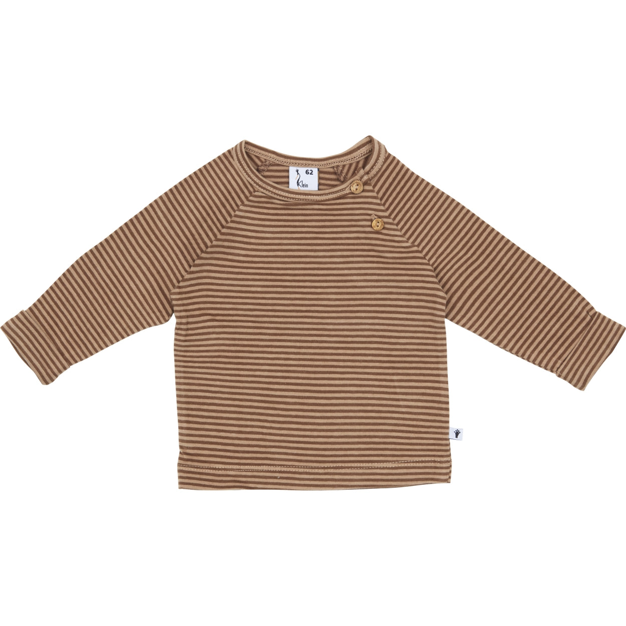 Jongens Shirt Buttons van Klein Baby in de kleur Stripe Burro/Rawhide in maat 74.