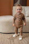 Jongens Shirt Buttons van Klein Baby in de kleur Stripe Burro/Rawhide in maat 74.