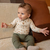 Jongens Polo Shirt van Klein Baby in de kleur AOP Acorn in maat 74.