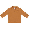 Jongens Polo Shirt van Klein Baby in de kleur Sudan Brown in maat 74.