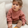 Meisjes Legging van Klein Baby in de kleur Stripe Burro/Rawhide in maat 74.