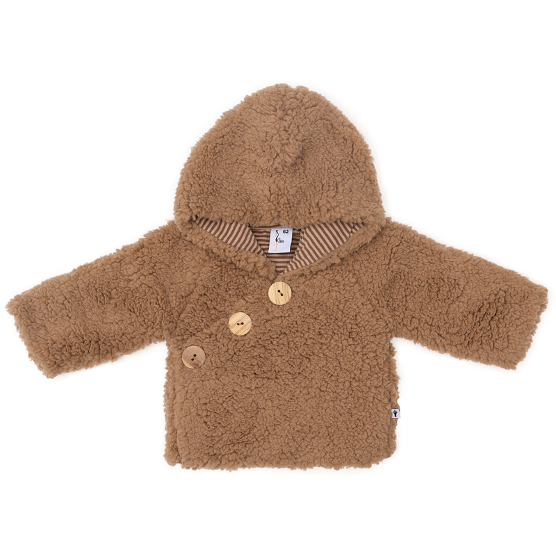 Unisexs Teddy Jacket van Klein Baby in de kleur Burro in maat 74.