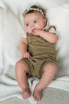 Meisjes Body Dot van Klein Baby in de kleur Twill Green in maat 74.