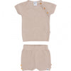 Jongens Knitted Set T-Shirt & Short van Klein Baby in de kleur Ancient Scroll in maat 74.