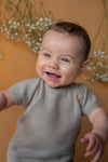 Jongens Knitted Set T-Shirt & Short van Klein Baby in de kleur Ancient Scroll in maat 74.