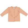 Meisjes Cardigan Ruffle van Klein Baby in de kleur Dusty Coral in maat 74.